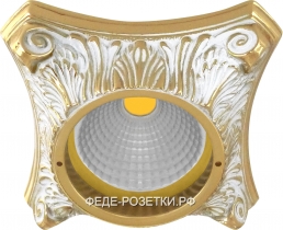 FEDE Pisa Светлое золото/ Белая патина Круглый светильник Gold White Patina (Oro Blanco Decape)